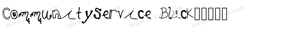 CommunityService Black字体转换
